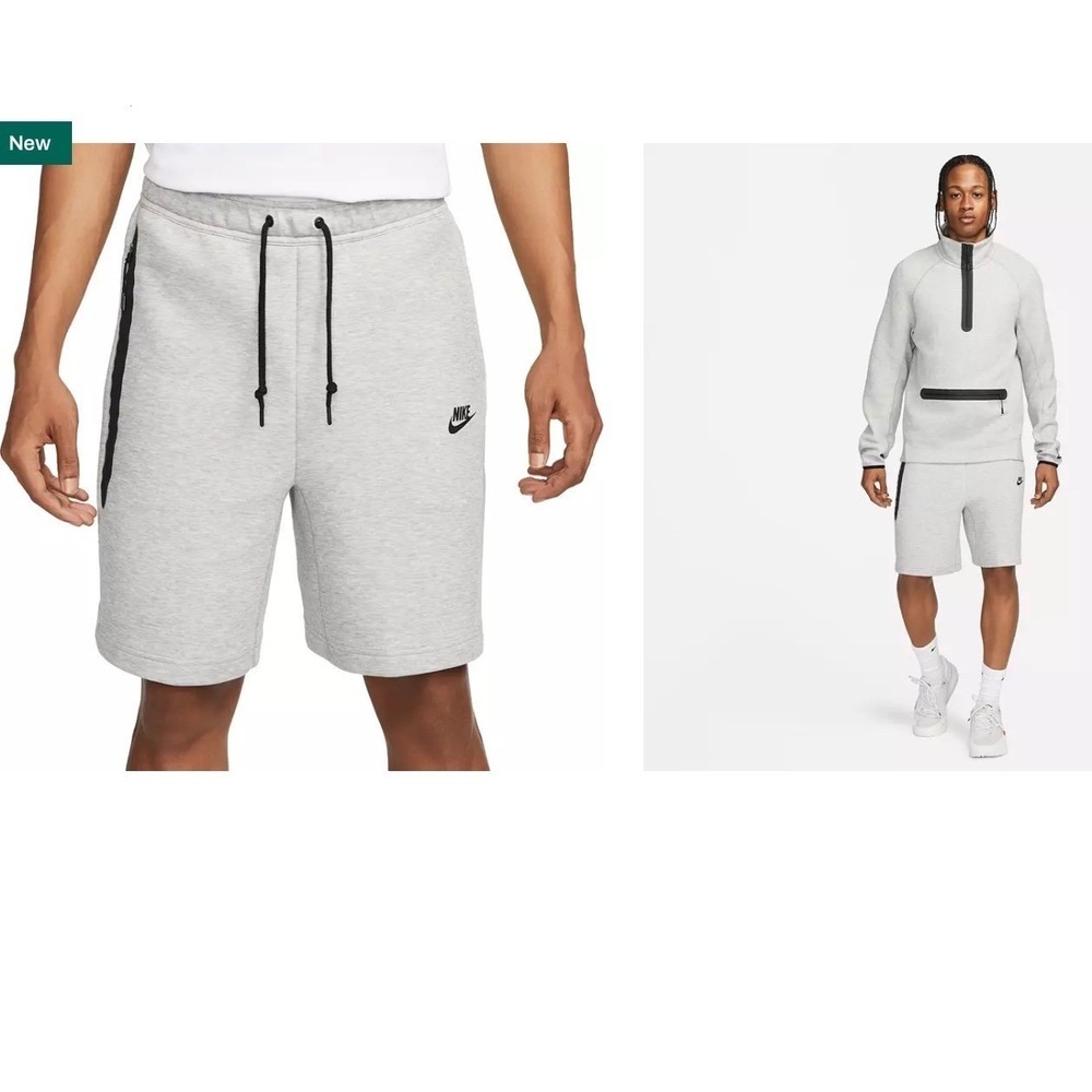 Nike Tech Fleece Men's‎ Gray Shorts Lightweight Athletic Training Large (B) - Picture 8 of 8